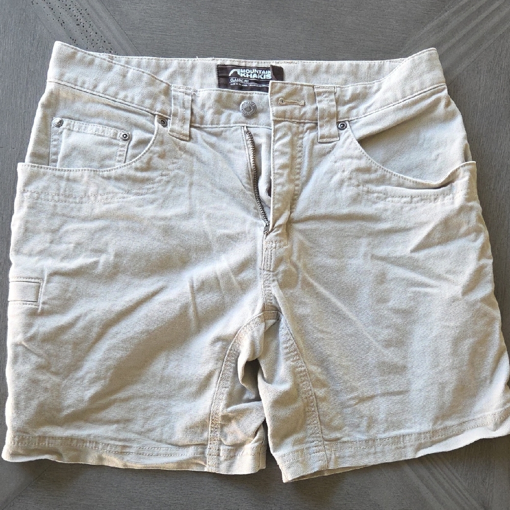Mens Mountain Khakis Classic Fit Tan Shorts